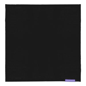 Irish Linen Handkerchiefs - Made in the USA - Black - Vala Alta - Product Image